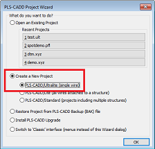 PLS-CADD Project Wizard