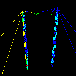 Cross rope structure