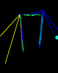 Example 5: Cross rope structure