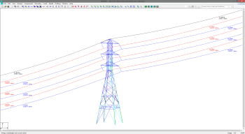 TOWER Displaying Wires from PLS-CADD