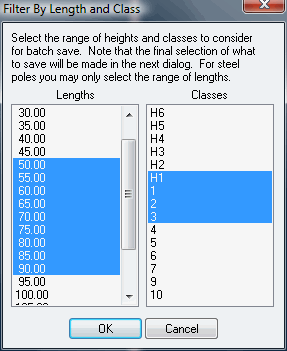 Filter by Length and Class