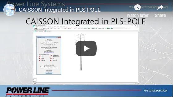 CAISSON integrated in PLS-POLE
