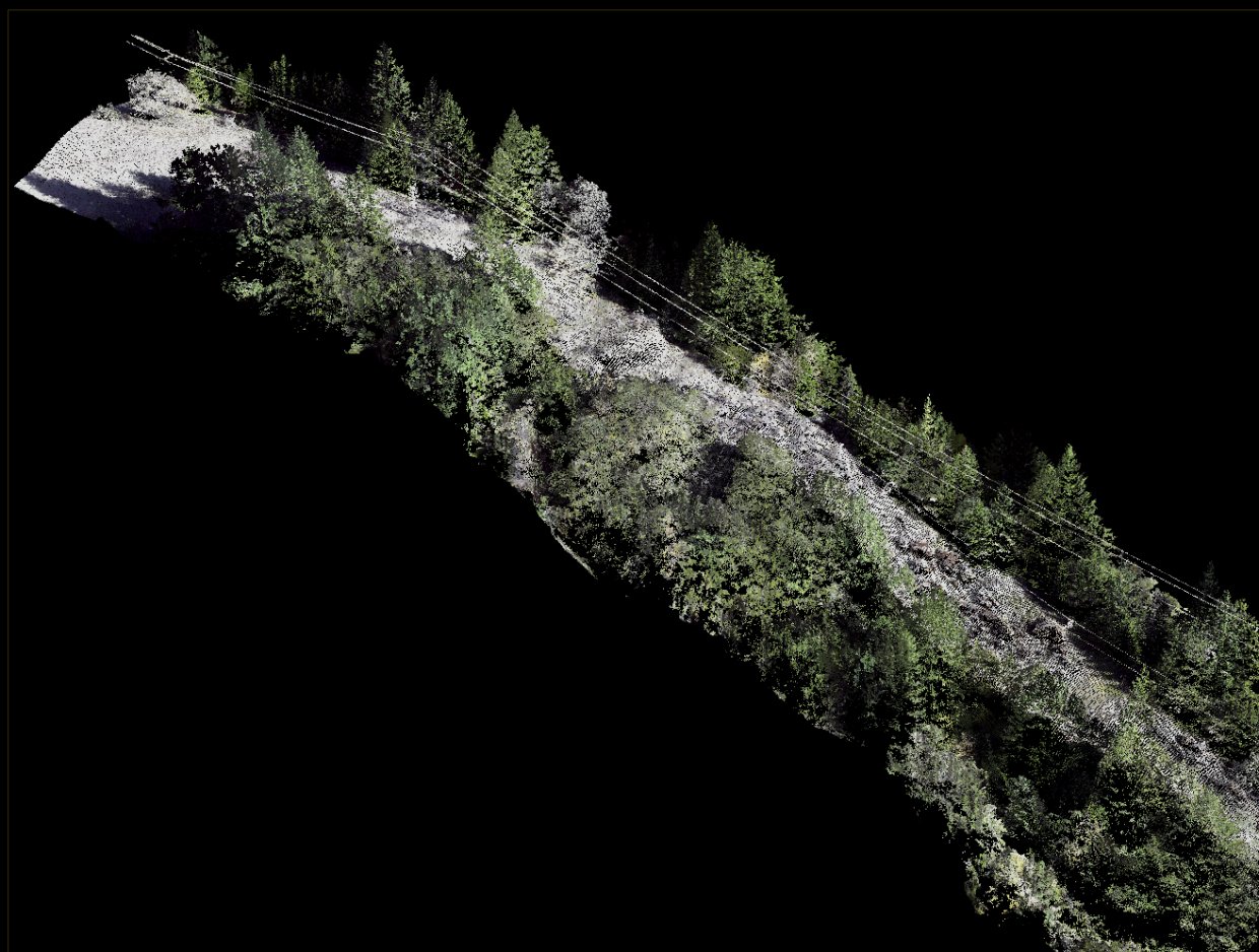 Colorized LiDAR scene