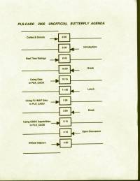 Day 1 'Butterfly' Agenda - Click here to see enlarged version